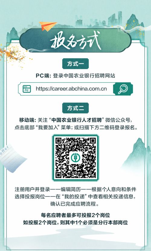 2024中国农业银行深圳市分行校园招聘公告