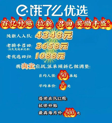 “外卖大战”促各平台竞相推出跑单奖励,不少骑手近来收入增加 “一天跑100多单能赚1000元”